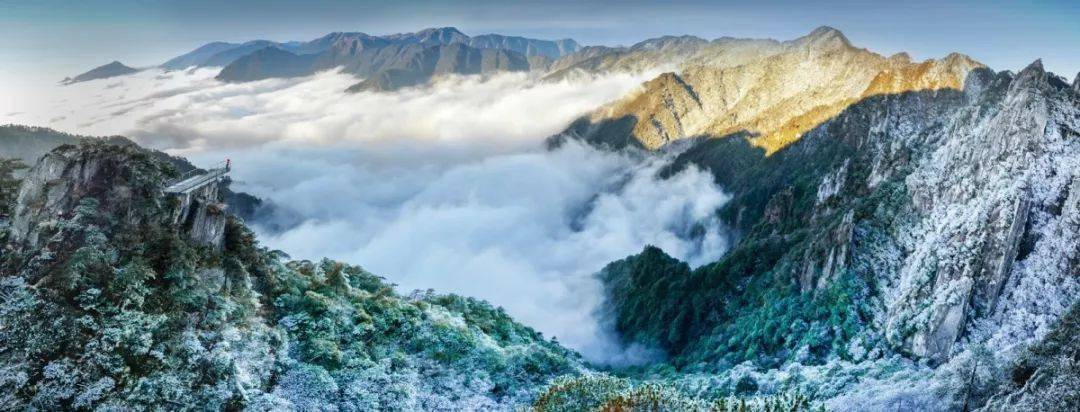 江西武功山冬天美景即将上线～雾凇 云海强势来袭,你还不来?