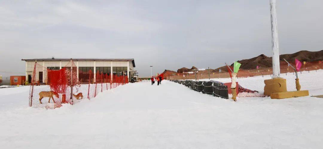 走起!黄河石林露营地滑雪场开板滑雪啦