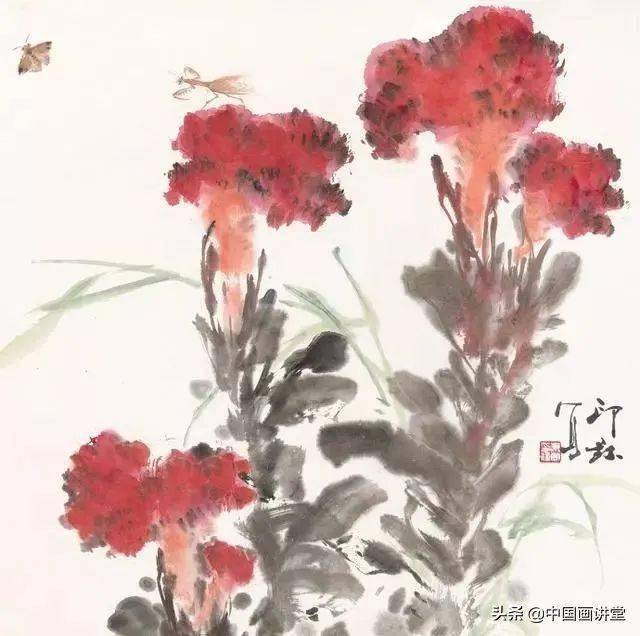 鸡冠花专辑/历代写意花鸟画范作选集（第158集）[53幅]