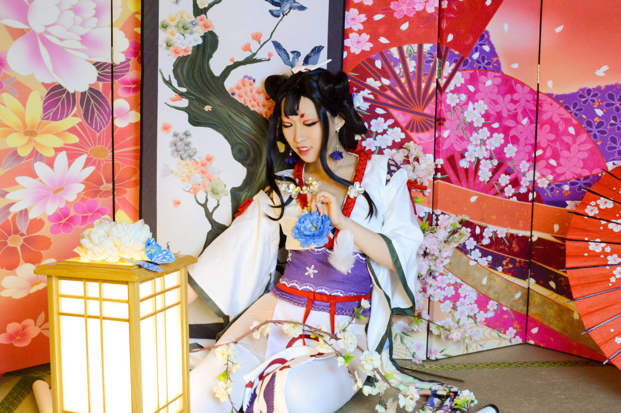 阴阳师花鸟卷cosplay最喜欢花鸟卷小姐姐了