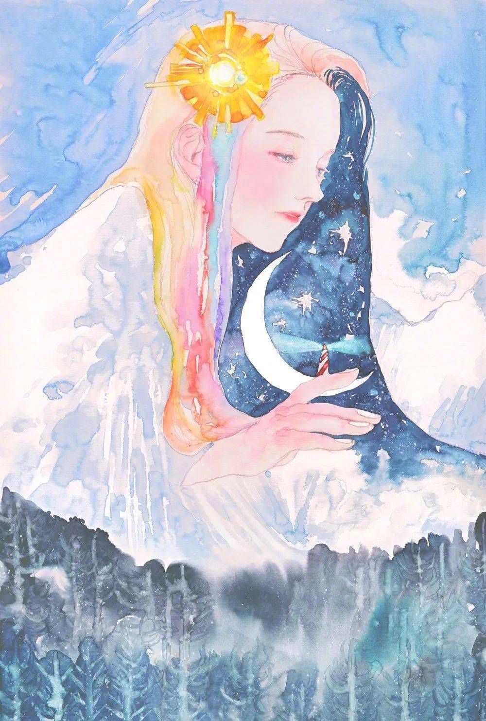 【插画】gaeun:恰似天然形成的光感