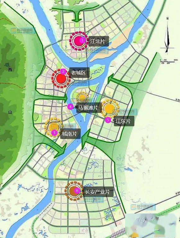 近日,小编在网上看到一张 桂平城区"片区规划图" 忍不住和大家分享