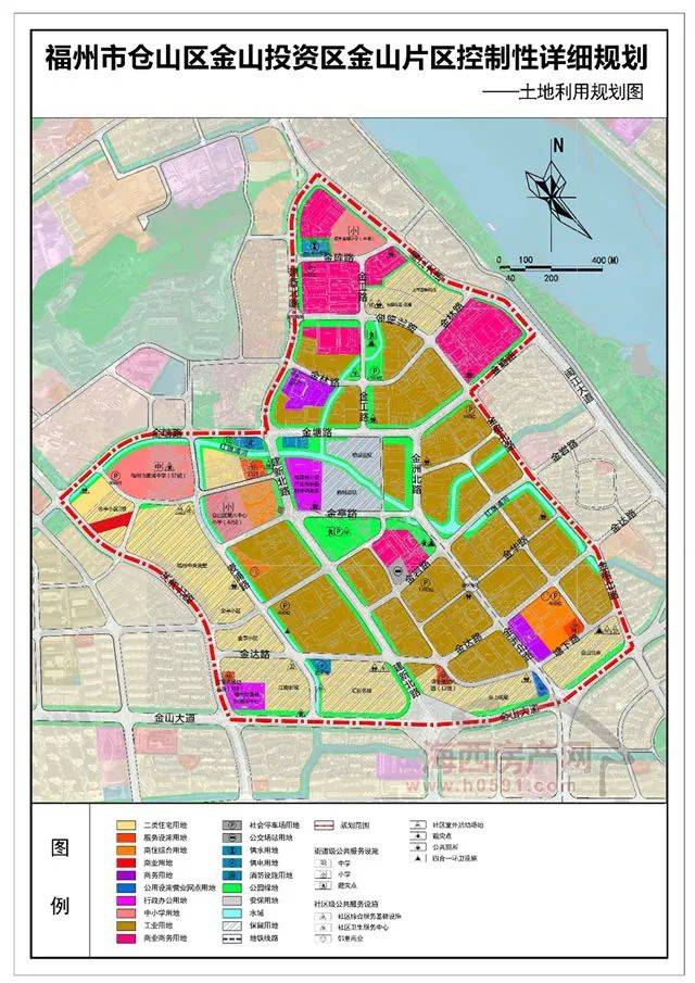 福州金山投资区四大片区控规草案出炉_规划