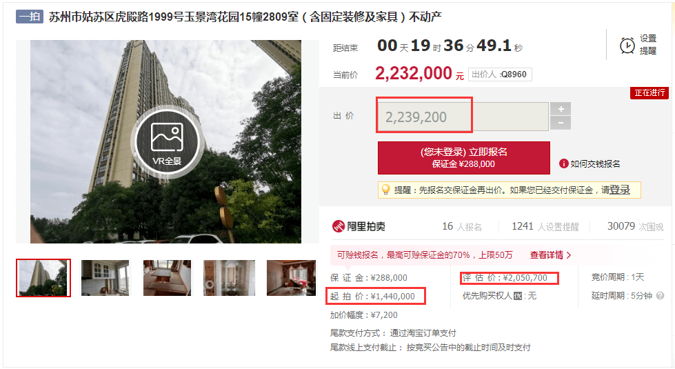 凶宅试住直播呢?火遍全网的凶宅被抢,已超起拍价80万_房源