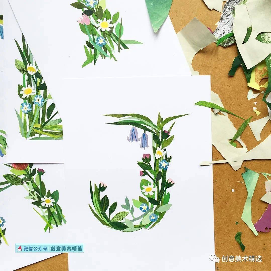手绘与剪贴结合，17张植物主题拼贴画，颠覆你对拼贴的认识！_搜狐网, image size:1080x1080