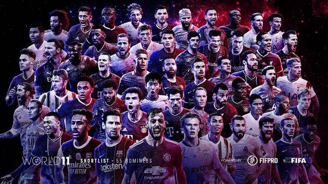 ky.com|
FIFA年度最佳阵容55人候选:梅罗领衔 孙兴慜在列(图1)
