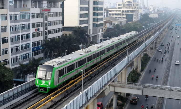 越南河内轻轨吉灵河东线投入试运行