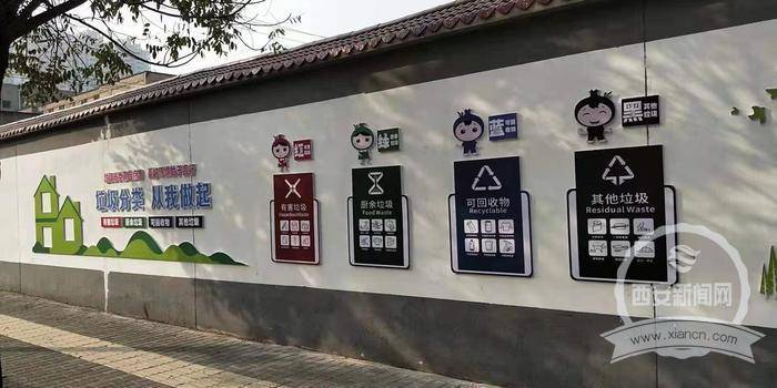 碑林区东关南街建成垃圾分类特色文化墙