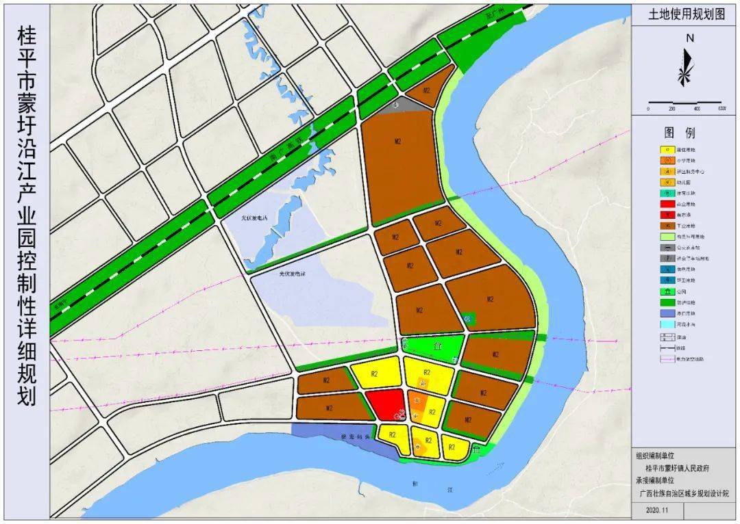 桂平蒙圩沿江产业园控制性详细规划主要内容公示