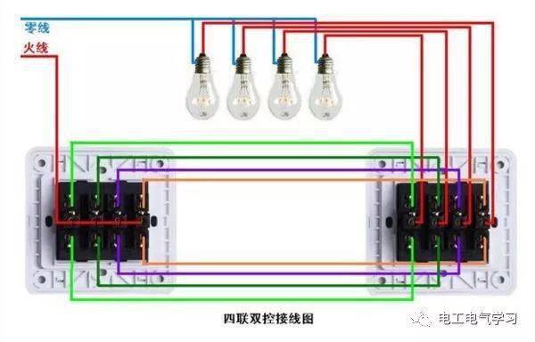 再补个常见的接电扇的图 一开单控开关接线图
