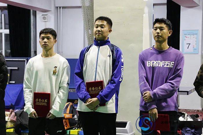 羽毛球男单第五名 吴鑫宇羽毛球女单第六名 新吉勒乒乓球女单第二名