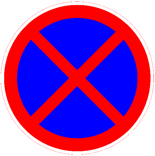 停车标志表示,在限定的范围内,禁止一切车辆长时间停放,其中临时停车