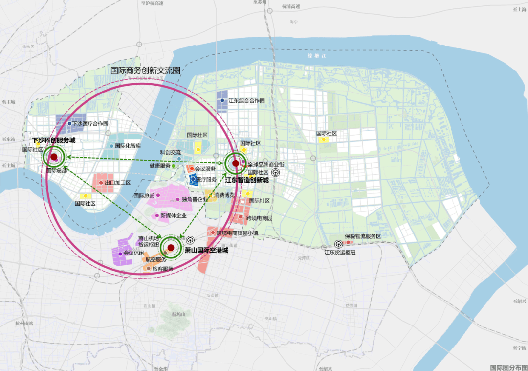 由最美滨江路串联运河文化体验,滨江商业街,江岸观景,儿童科普等多样