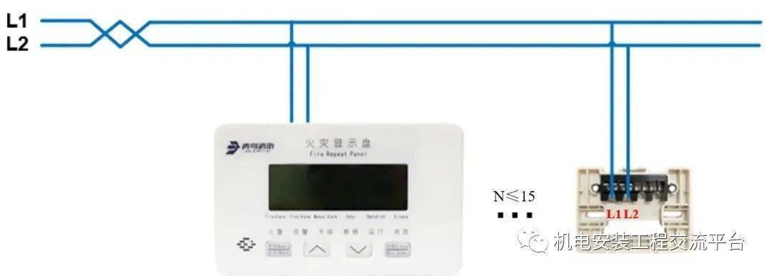 青鸟消防火灾自动报警系统「常用」产品接线图_模块