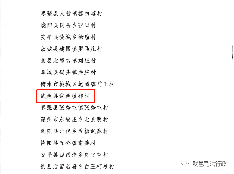 武邑县4个村有了新名称！