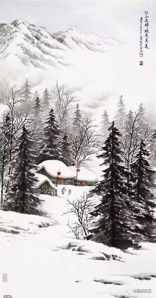 【名人名画】冬天把最温暖的36幅雪景画送给您!