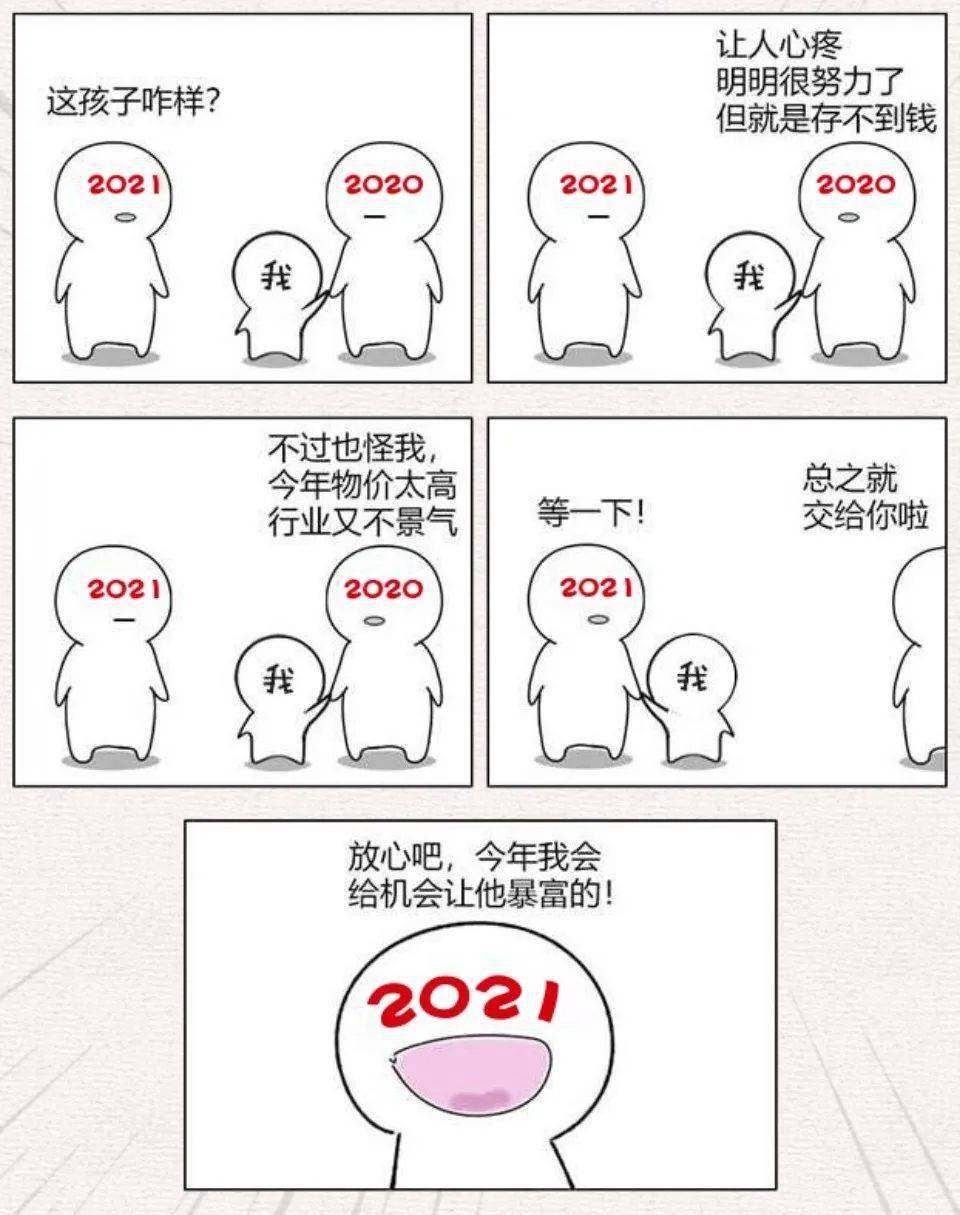 把2020的你交给2021