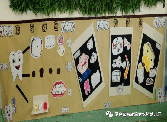 【向阳活动】伊旗温家圪堵幼儿园 中一班班级文化——护牙小卫士