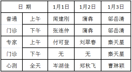 元旦春节期间疫情防控告知书附元旦门诊排班表