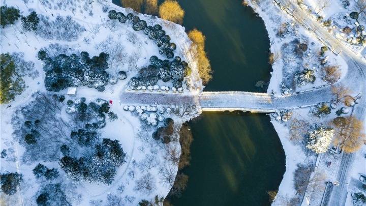 江苏东海：雪后美景