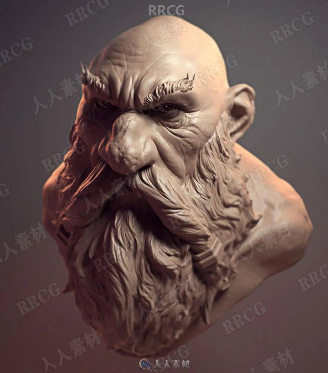 zbrush概念艺术角色雕刻核心技术视频教程_素材