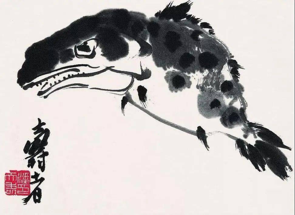 潘天寿 鳜鱼图
