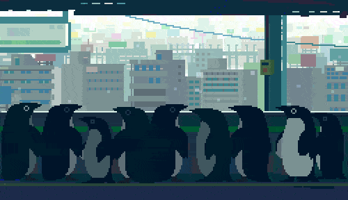 yuuta toyoi (丰井祐太)用红白机的像素风格来进行绘画,并且做成了gif