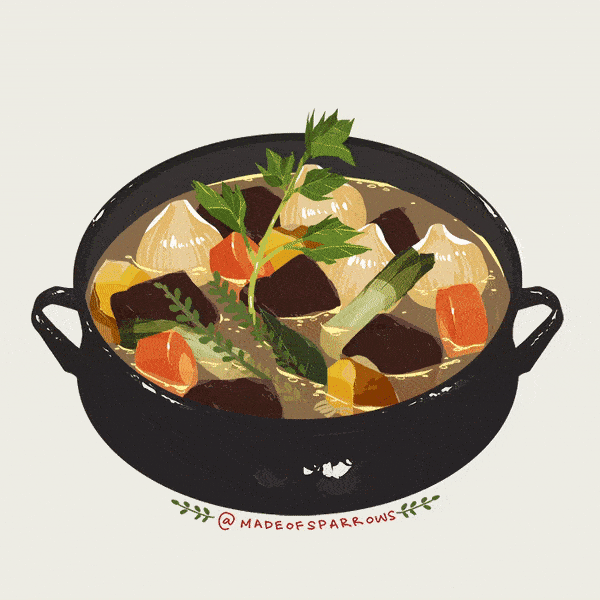 动图| 治愈的美食小动效,冬日里暖暖的!