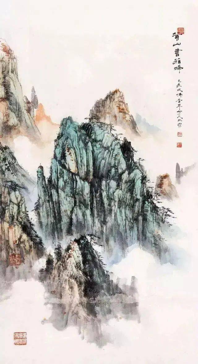 国画中的典山 | 天下风景这边独好!_黄山