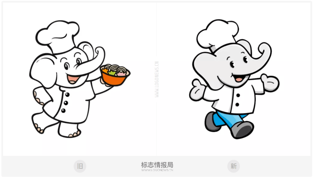 白象变灰象白象食品发布全新产品品牌logo