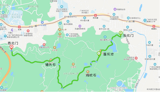 1月9日徒步火炉山公园登高望远呼吸天然大氧吧