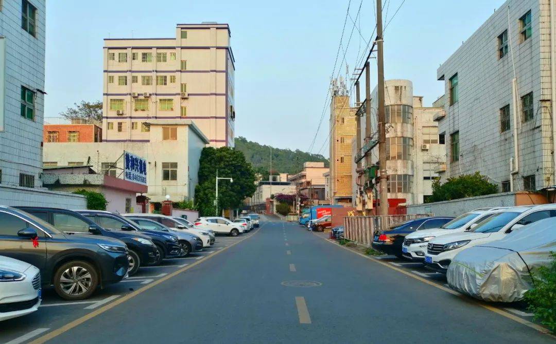 走进如今的坪山区石井街道太阳村,道路整洁宽敞,车辆停放有序,整饬一