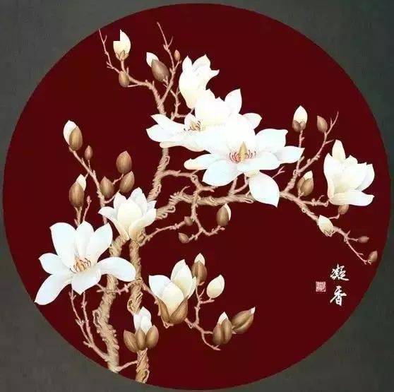 玉兰花开春意浓!50幅名家作品欣赏(附教程)!