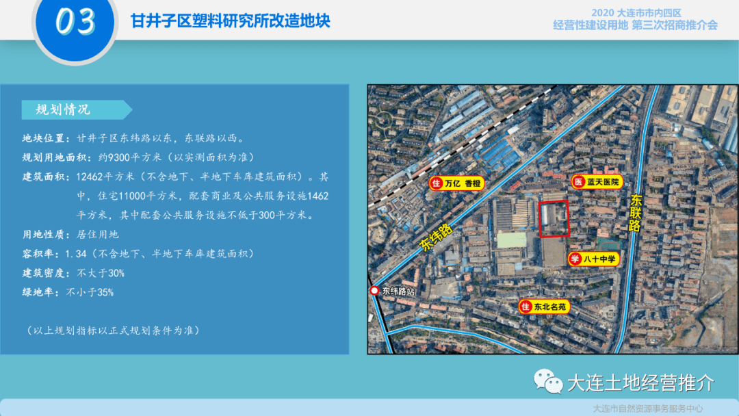 2020年大连市市内四区经营性建设用地第三次招商推介会