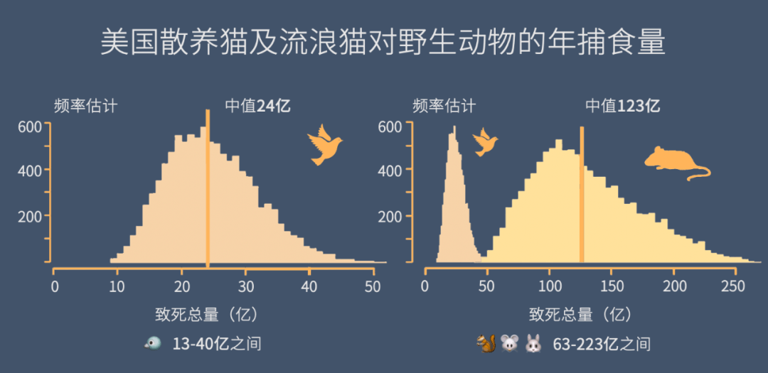 在中国,流浪猫每年捕杀百亿野生动物.