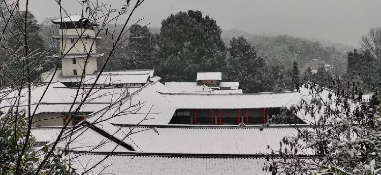江津2021年的第一场雪 比以往来得更早一些