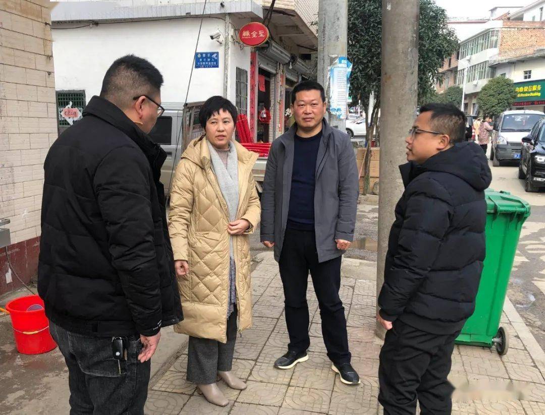 县政府副县长谢三平在琴亭镇南门村督导文明创建工作.