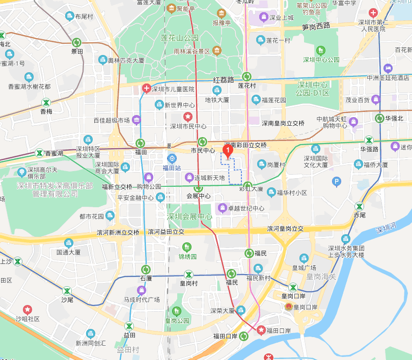 深圳中心·天元位置图 返回搜