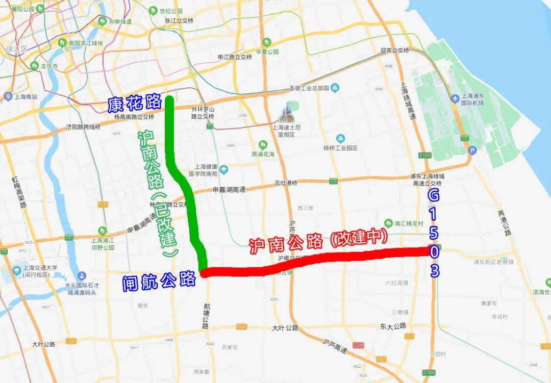 长约182公里沪南公路又一段改建工程启动将达双向6车道