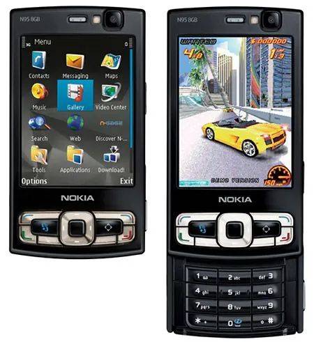 滑盖的nokia n95,2007年上市,  堪称一代街机