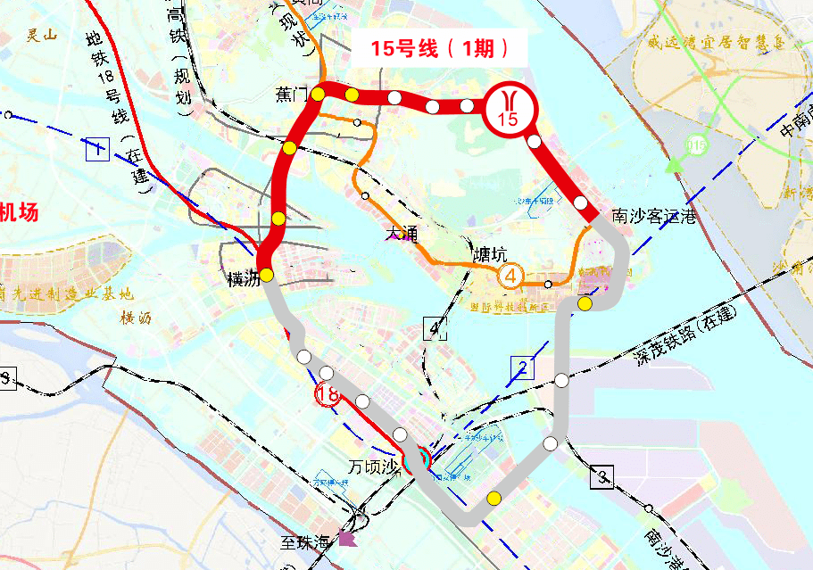 南沙街坊热盼的15号线,32号线,22号线南延最快2023年开始规划建设!