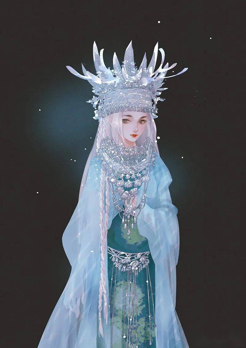 华清宫一鹿之古风插画角仙