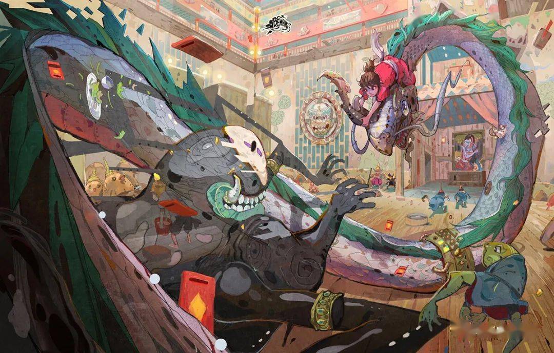 高人胆大为所欲为的泰风插画大透视就要这么玩