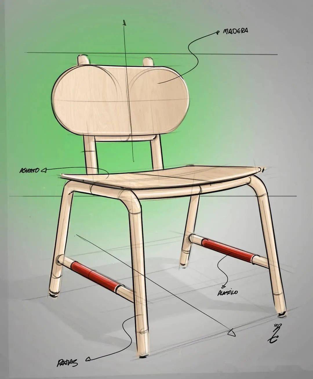听说设计一把椅子是每位设计师的必修课手绘639day