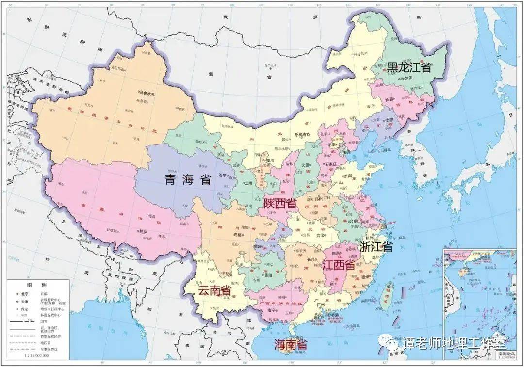 【地理常识】我国以地理方位和河流湖泊命名的省份有哪些?