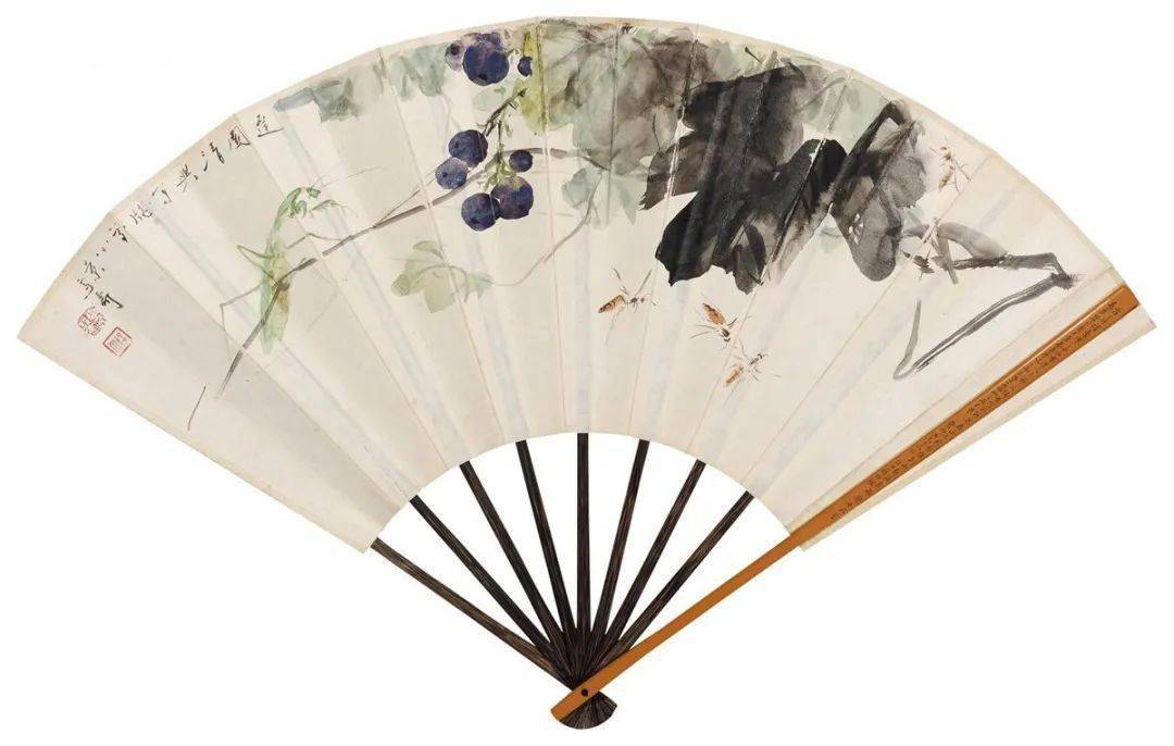 王雪涛花鸟扇面50幅,美醉了