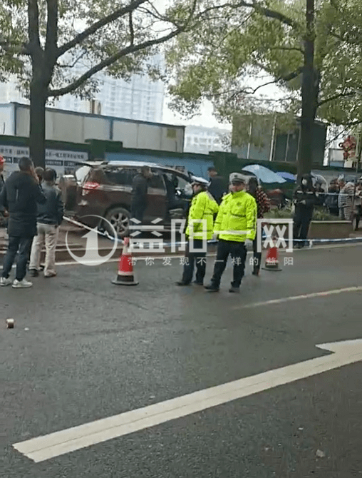 "今日上午11点左右 在益阳市赫山区陆贾山路桃花缘小区附近,一车辆在