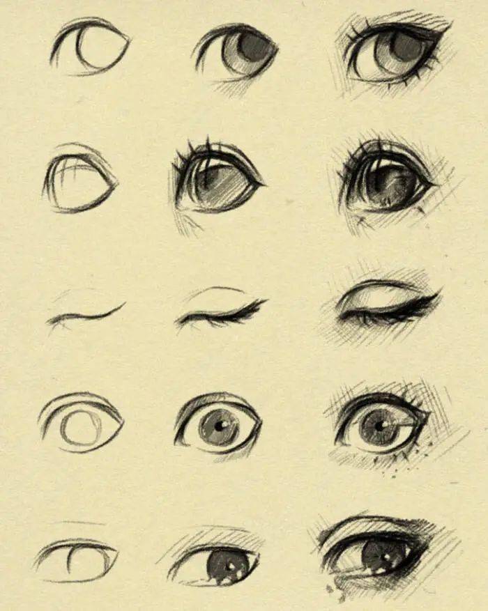 【手绘基础】动漫人物各种类型眼睛的画法