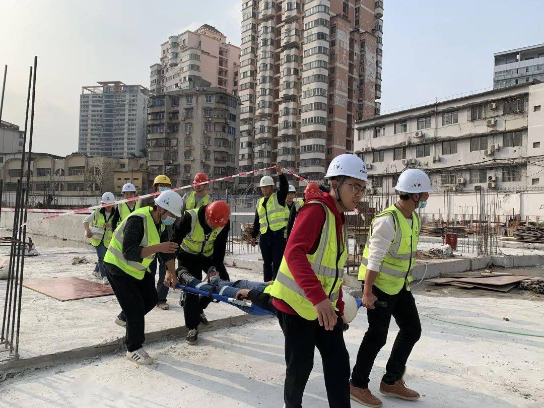 筑牢安全防线 |新民路65号项目开展高处坠落和火灾事故应急救援演练