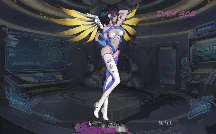 【资讯】棱石 dva cos天使 守望先锋 gk限量雕像手办